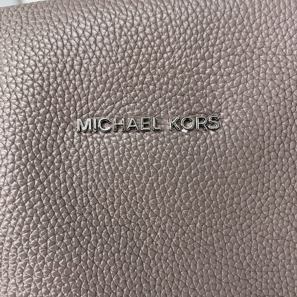 Michael Kors Shoulder Bag Women's Brown Leather Tote Purse - Picture 9 of 13